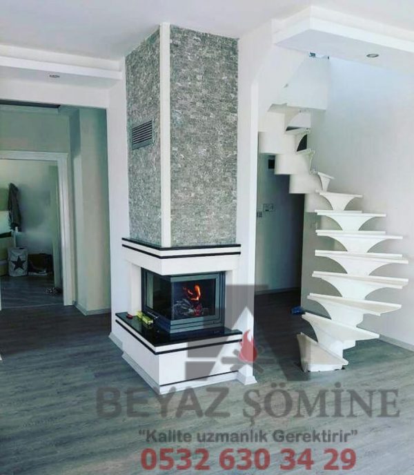 L tipi şömine modeli bş 107